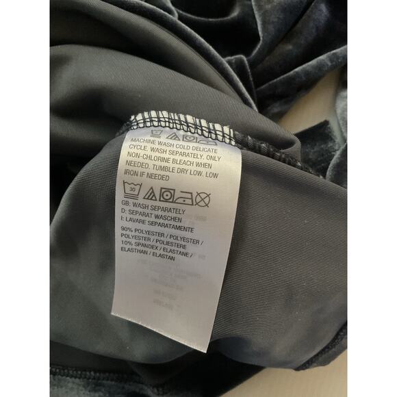 Susan Graver Velvet Faux Wrap Top 3/4 Sleeve Evening Holiday Party Women S - Picture 5 of 5